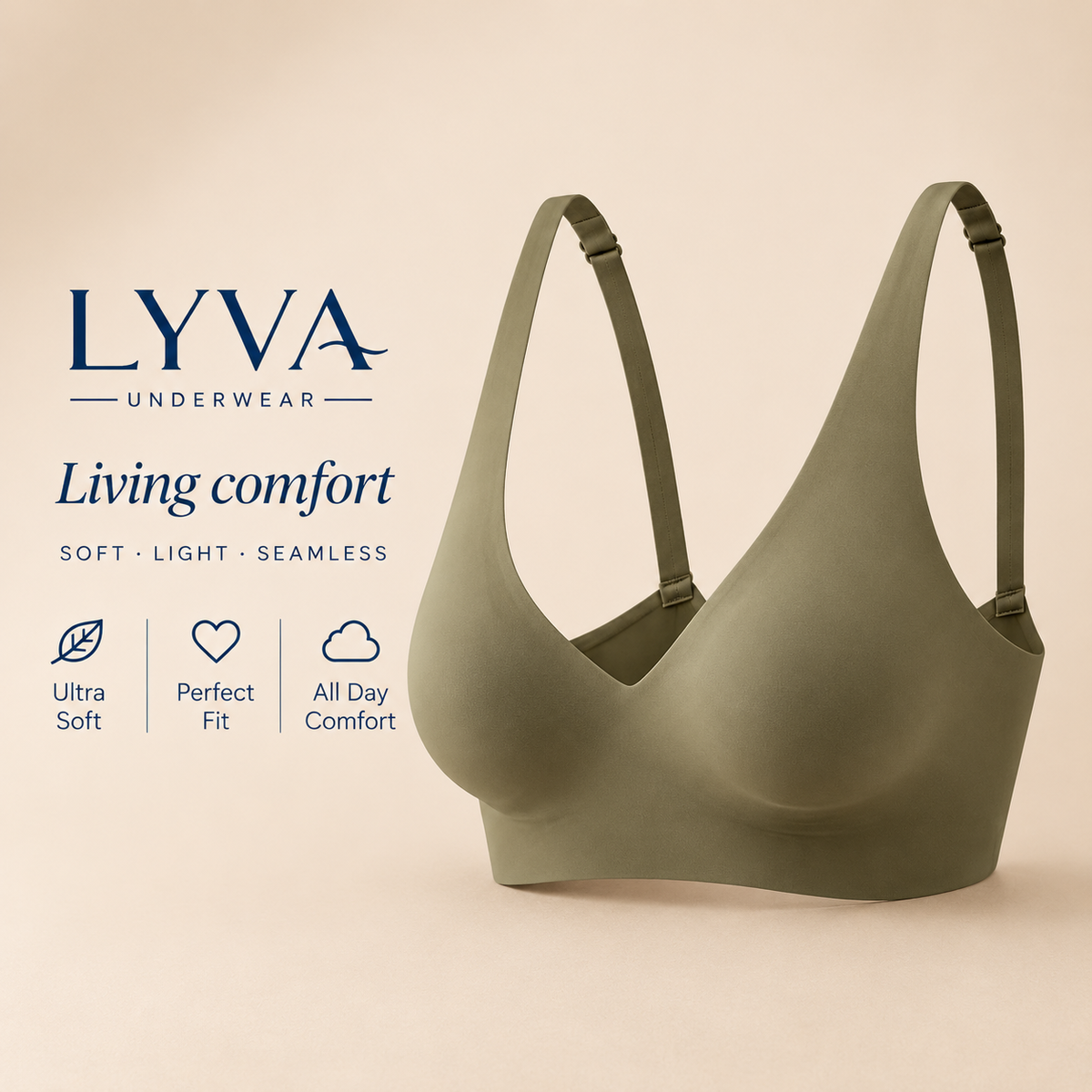 Seamless Comfort BH – Grün